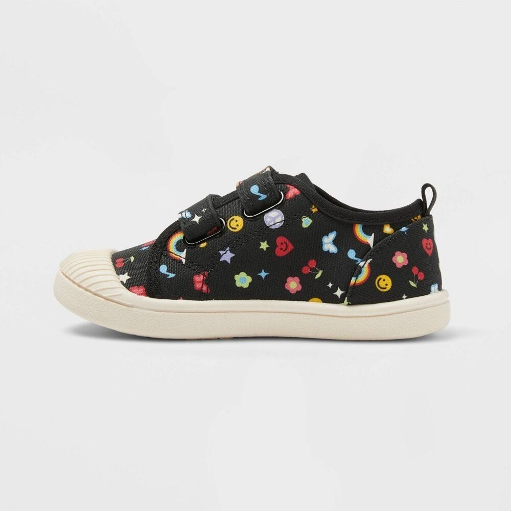 Cat & Jack Toddler Parker Sneakers Black/Red 10T